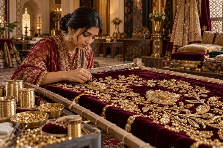 How Indian Zardozi Embroidery Preserves Royal Craft Traditions