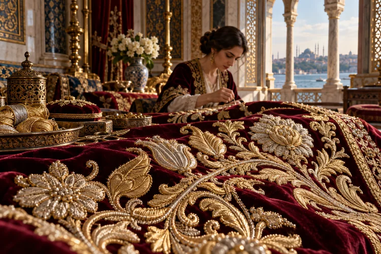 The Historical Evolution of Ottoman Goldwork Embroidery Techniques